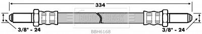 BORG & BECK Bremžu šļūtene BBH6168